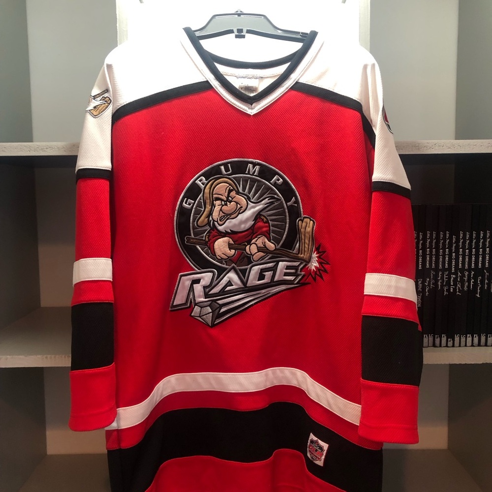 Grumpy Rage Red Hockey Jersey - Disney resort